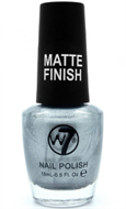 W7 Matte Finish Nail Polish - Matte Silver