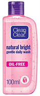 Clean and Clear Natural Bright Gentle Daily Wash 100ml